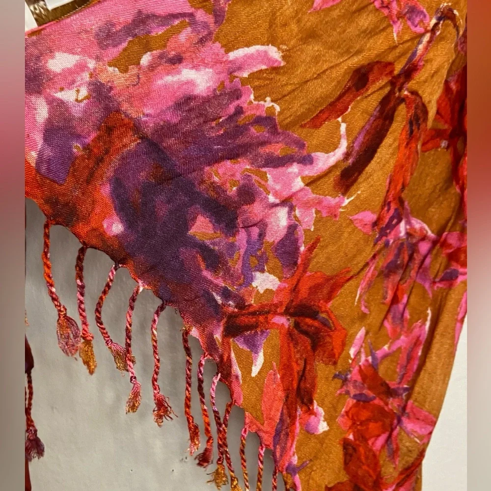 Beautiful Fall accessory.Coldwater Creek  scarf with earthy tones. 60”